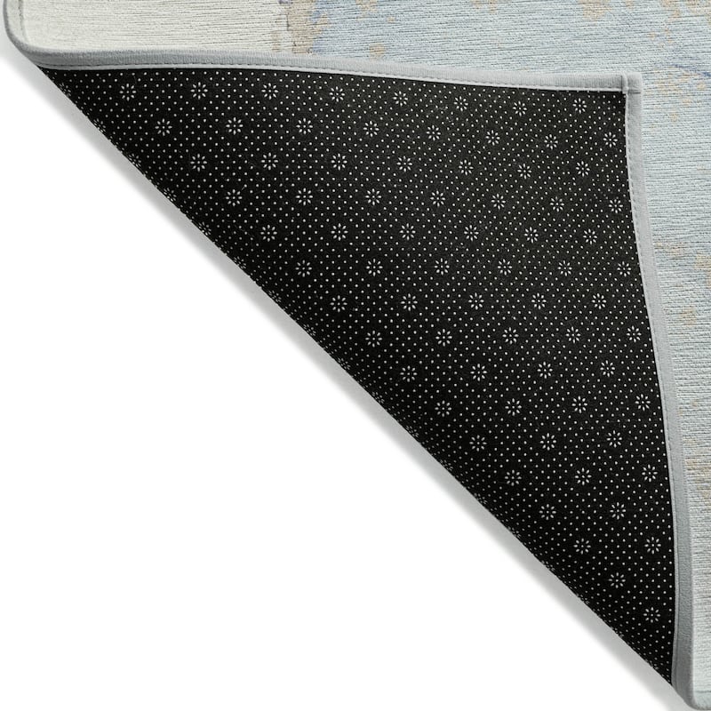 Halo Artistic Abstract Weather Resistant Classic Meets Modern Runner Outdoor Rug