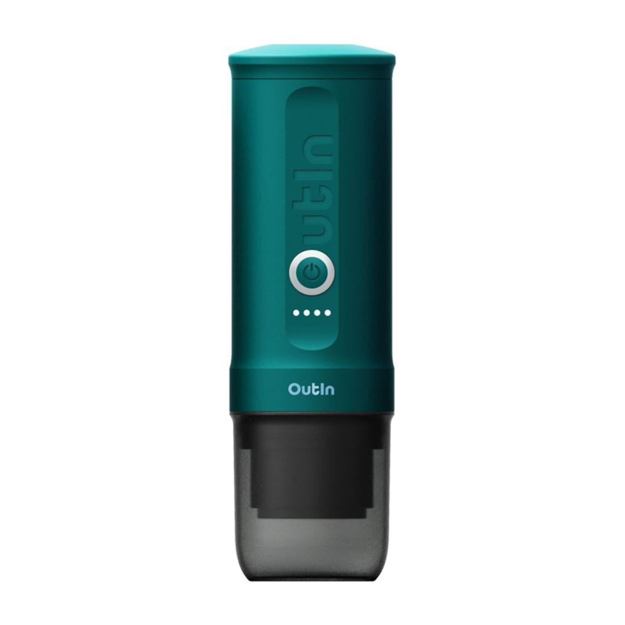 Outin Nano Portable Electric Espresso Machine (Outin Teal) - Bed