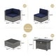 preview thumbnail 2 of 44, Outdoor 8 Pieces Sectional Wicker Sofa Set with Fire Pit
