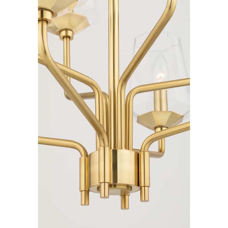 Mitzi by Hudson Valley Kayla 8-Light Chandelier with Clear Glass