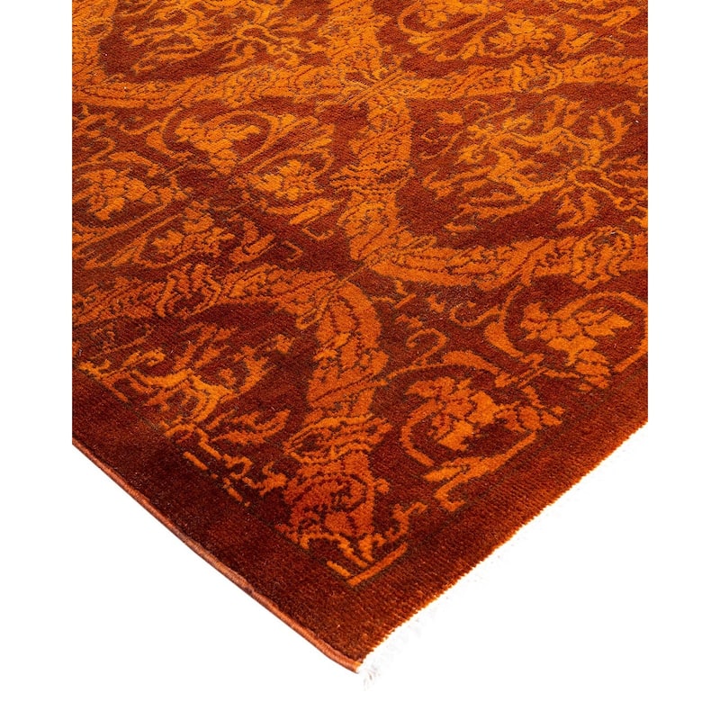Vibrance One-of-a-Kind Handmade Area Rug - Gold, 5' 10" x 6' 0" - 5' 10" x 6' 0"