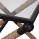 preview thumbnail 3 of 3, Uttermost 24983 Braddock 16" Wide Glass Top Iron Side Table with