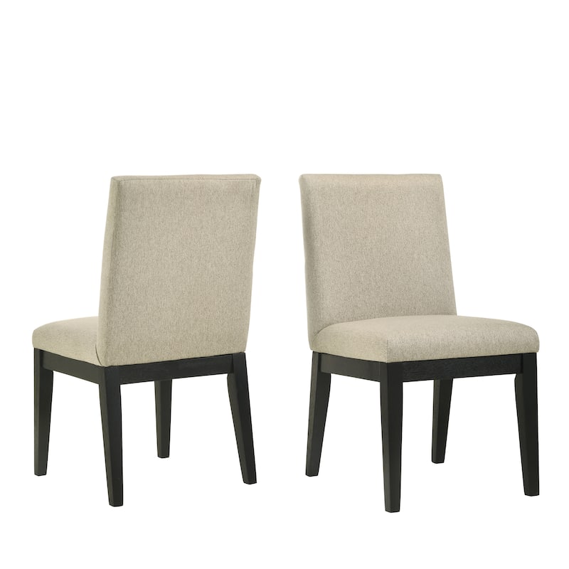 Roundhill Furniture Rocco Contemporary Solid Wood Dining Chairs, Set of 2