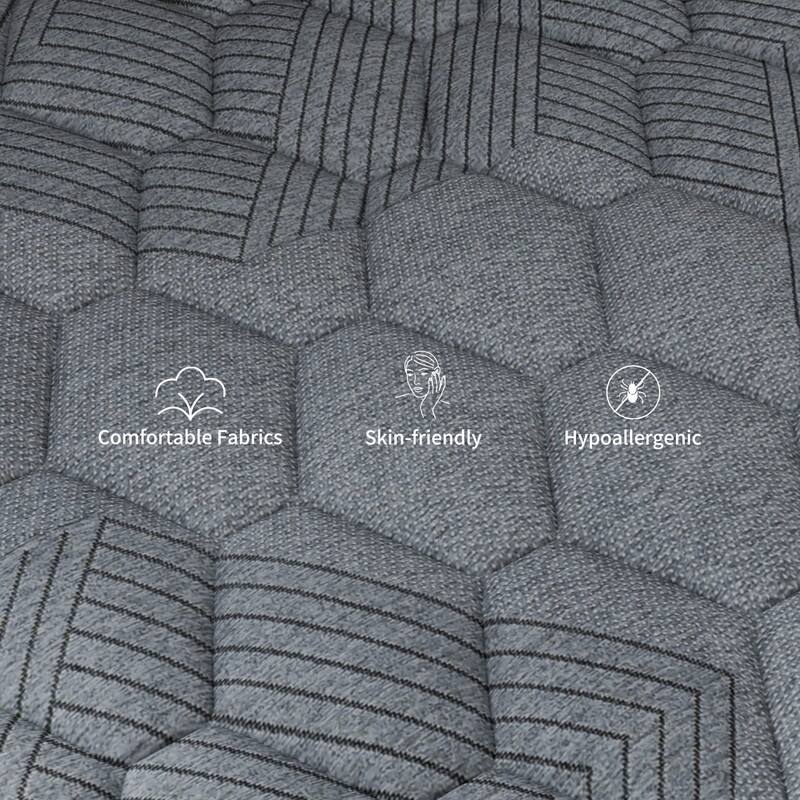 SweDrea 10-Inch Medium Firm Cooling Hybrid Mattress with CertiPUR-US & OEKO-TEX Certification