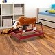 preview thumbnail 2 of 9, Classic Plush Rocking Bull Toy with Authentic Sounds, Soft Body and Easy-Grab Handle for Kids 3+, Safe for Up to 176 lbs