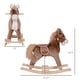 preview thumbnail 4 of 7, Qaba Kids Rocking Horse, Ride on Horse for Toddlers with Soft Plush Body, Wooden Base & Handle Grip for 3+ Year Old