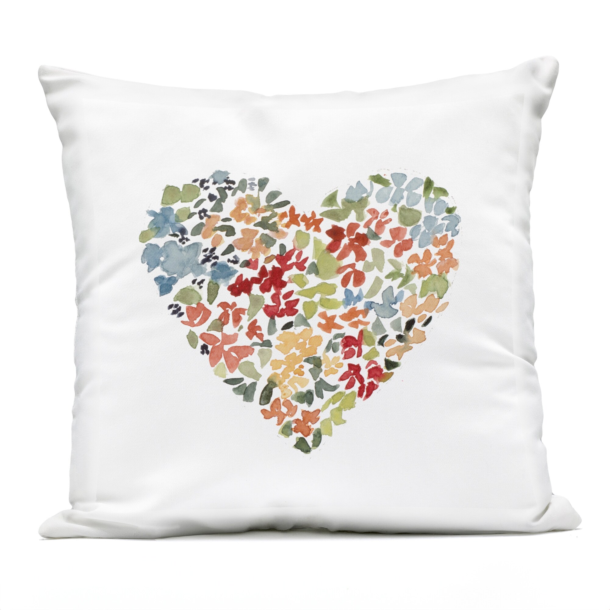 Stupell Blooming Heart Petals Printed Outdoor Throw Pillow Design by Lanie Loreth