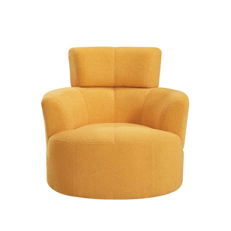 360°Swivel Chair Upholstered Accent Barrel Chair