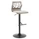 Option Light Grey Fabric/Light Grey Wood/Black