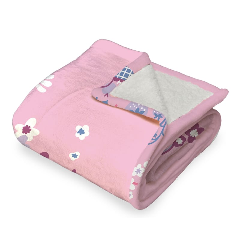 Hasbro My Little Pony Silk Touch Sherpa Throw Blanket