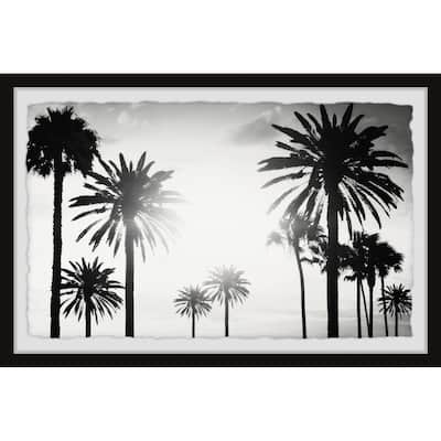 'Group of Palm Trees' Framed Painting Print
