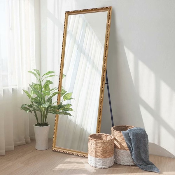 Copper Grove Limon 64-inch Retro Goldtone Full-length Floor Mirror - 64.17x21.26. Opens flyout.