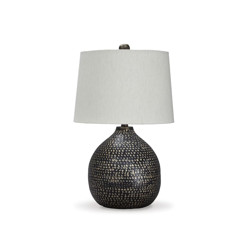 Maire Metal 24 Inch Table Lamp - Black and Gold Finish