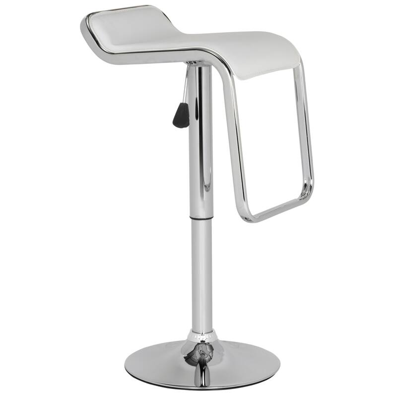 SAFAVIEH Katrina White Adjustable 24-32-inch Swivel Bar Stool - 16.1" x 18.5" x 25.6" - 16Wx19Dx34H