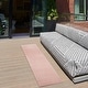 preview thumbnail 108 of 183, Nourison Essentials Solid Contemporary Indoor/ Outdoor Area Rug 2' x 6' Runner - Pink