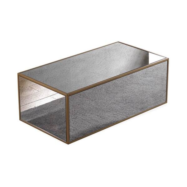 Shop Inspire Me Home Decor Lana Mirrored Coffee Table Overstock