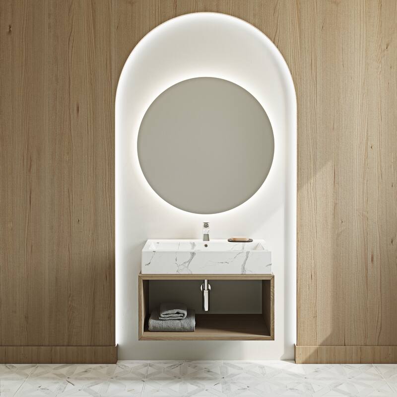 Swiss Madison Voltaire Wide Rectangle Vessel Sink