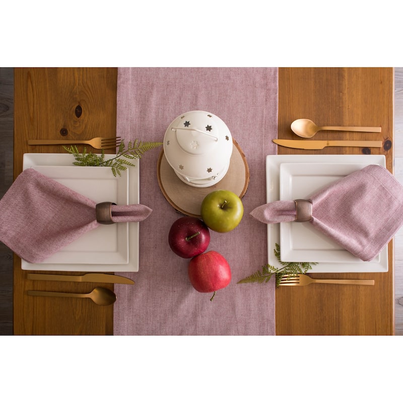 Design Imports Solid Chambray Table Runner (0.25 inches high x 14 inches wide x 72 inches deep)