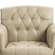 preview thumbnail 29 of 69, Tufted Vegan Leather Accent Chair Upholstered Armchair