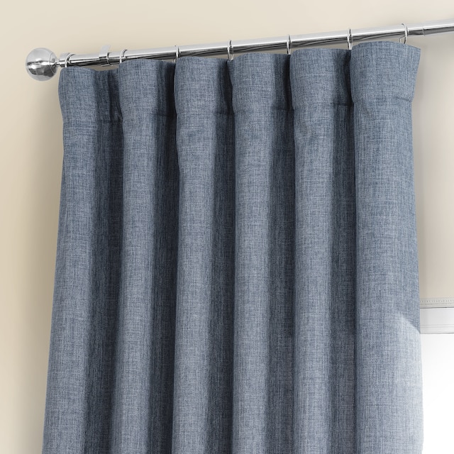 Exclusive Fabrics Italian Faux Linen Curtain (1 Panel)