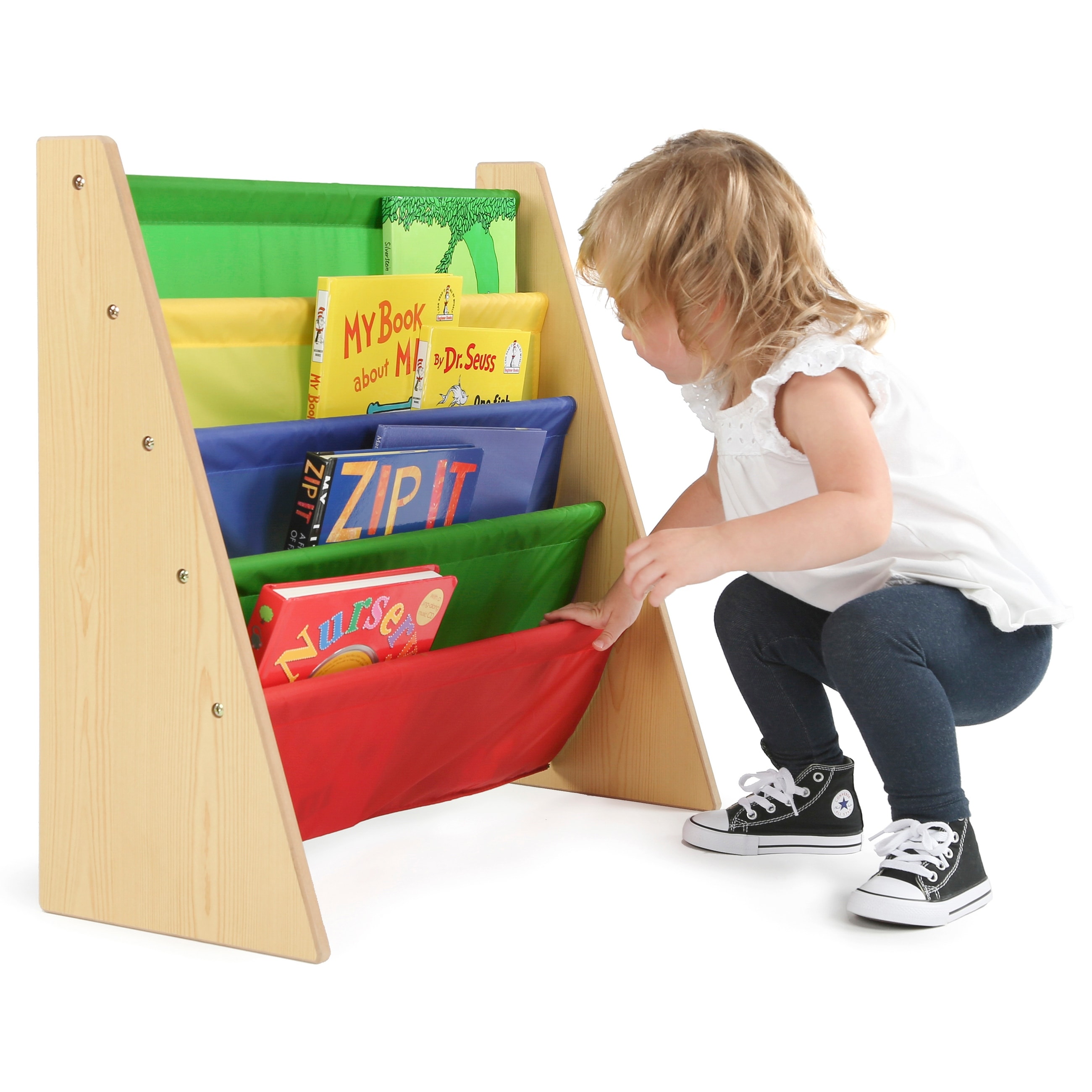 Tot tutors kids book new arrivals rack storage bookshelf