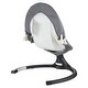 preview thumbnail 2 of 8, Grey Foldable Electric Baby Swing with Music 5 Gentle Swing Speeds and 3 Adjustable Seat - 28.35" L x 24.8" W x 18.5"-27.17" H