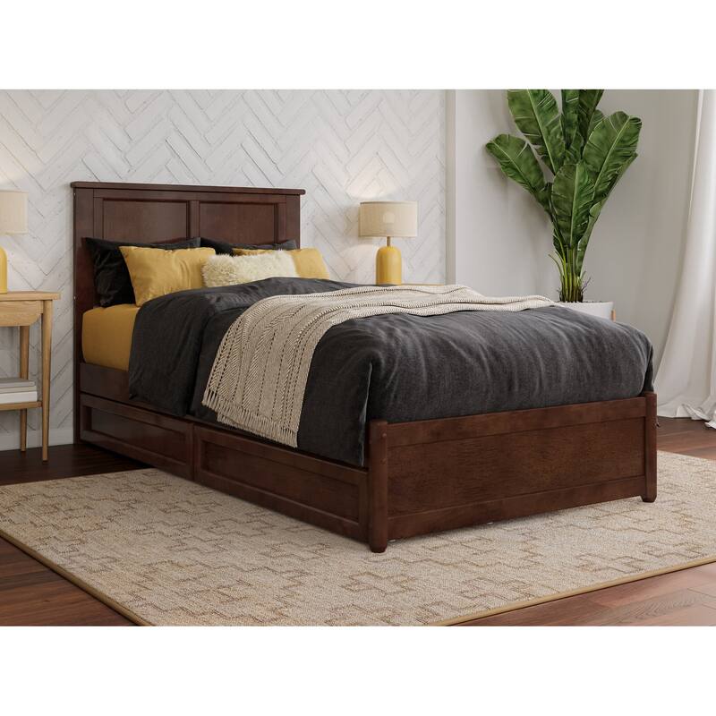 Felicity Platform Bed with Panel Footboard and Storage Drawers