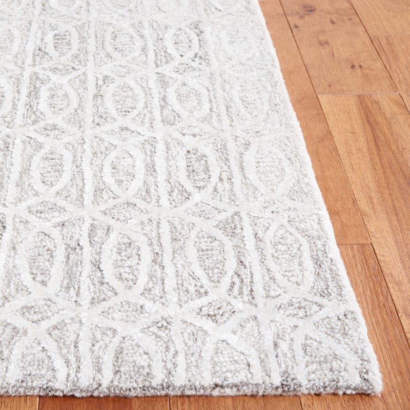 SAFAVIEH Handmade Ebony Giseltraud Modern Wool Rug