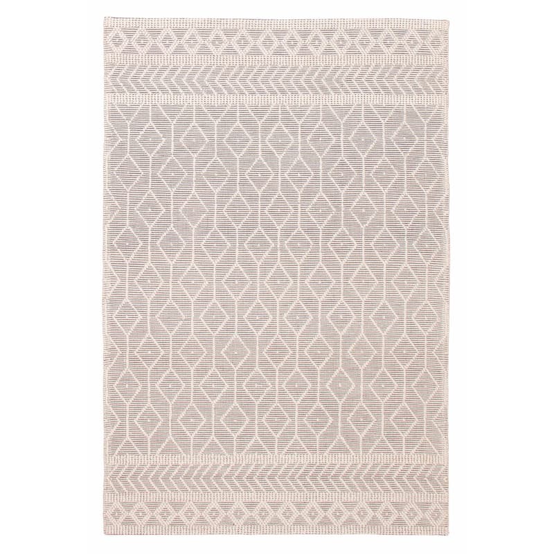 ECARPETGALLERY Braid weave Sienna Grey Wool Rug - 6'0 x 9'0 - Grey - 6'0 x 9'0