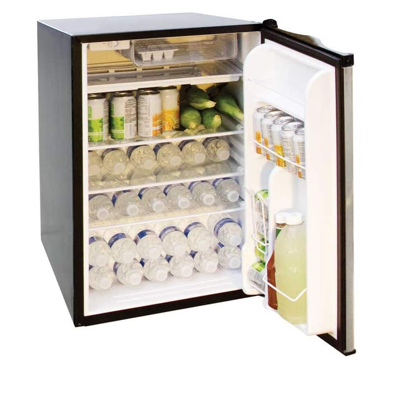 5-Burner Built-In LP Grill with 30 in. Double Door and 4.6 cu. ft. Mini Fridge - 24"