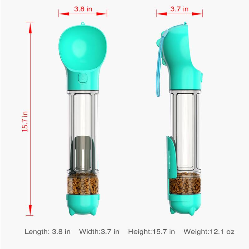 3 in 1 Dog Travel Bottle Set, Drinking Feeder, Food Box and Trash Bag Storage