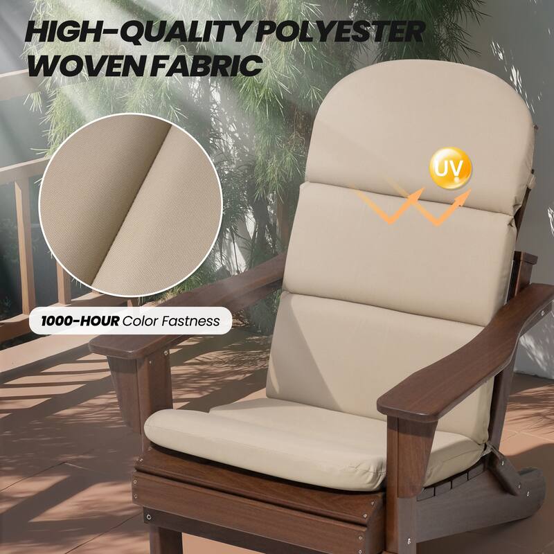 Crestlive Products Outdoor Adirondack Chair Cushion Patio Chair Pad
