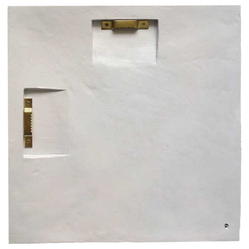 Resin Wall Art Sculptural Texture Panel (Set of 8) - 14" White