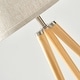 preview thumbnail 21 of 25, Brightech Emma 61 in. Mid-Century Modern LED Super Bright Floor Lamp with Beige Fabric Drum Shade