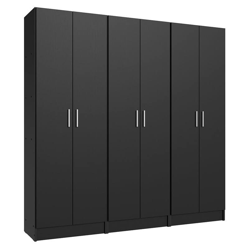 Madesa Wardrobe Cabinet with 6 Doors and 15 Utility Shelves
