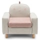 preview thumbnail 21 of 26, Gymax Kids Dinosaur/Panda/Chick Sofa Wooden Armrest Chair Couch w/ Pink + Beige - chick
