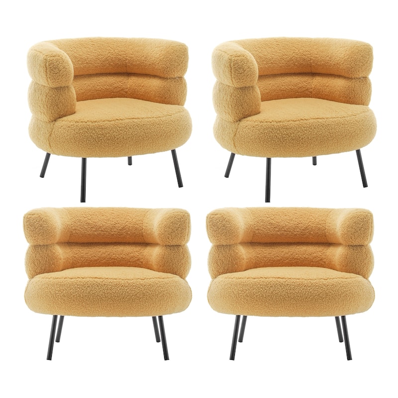 XINMICS Modern Accent Chair Upholstered Armchair for Living Room, Bedroom
