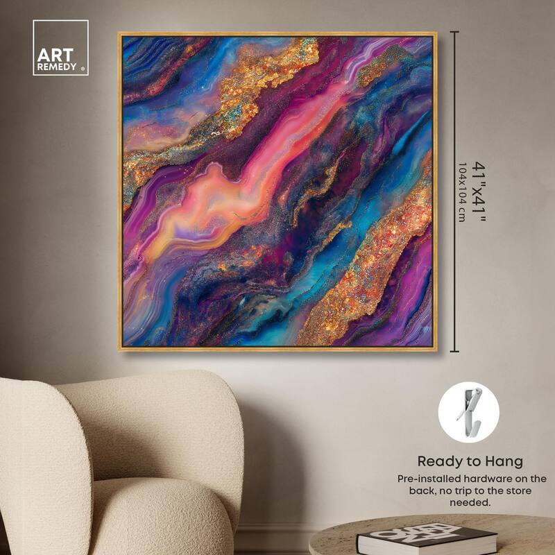 Glittering Spectrum III Canvas by Art Remedy