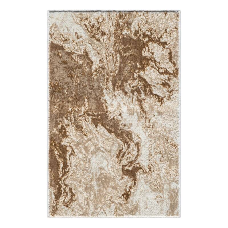 Luxe Weavers Marble Abstract Area Rug, Non-Shedding Carpet