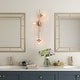 preview thumbnail 16 of 44, Bola Modern Gold 3-Light Chandelier Orb Glass Vanity Lights Wall Sconces