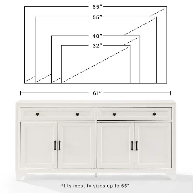 Crosley Tara Sideboard - 15"x61"x29.63"