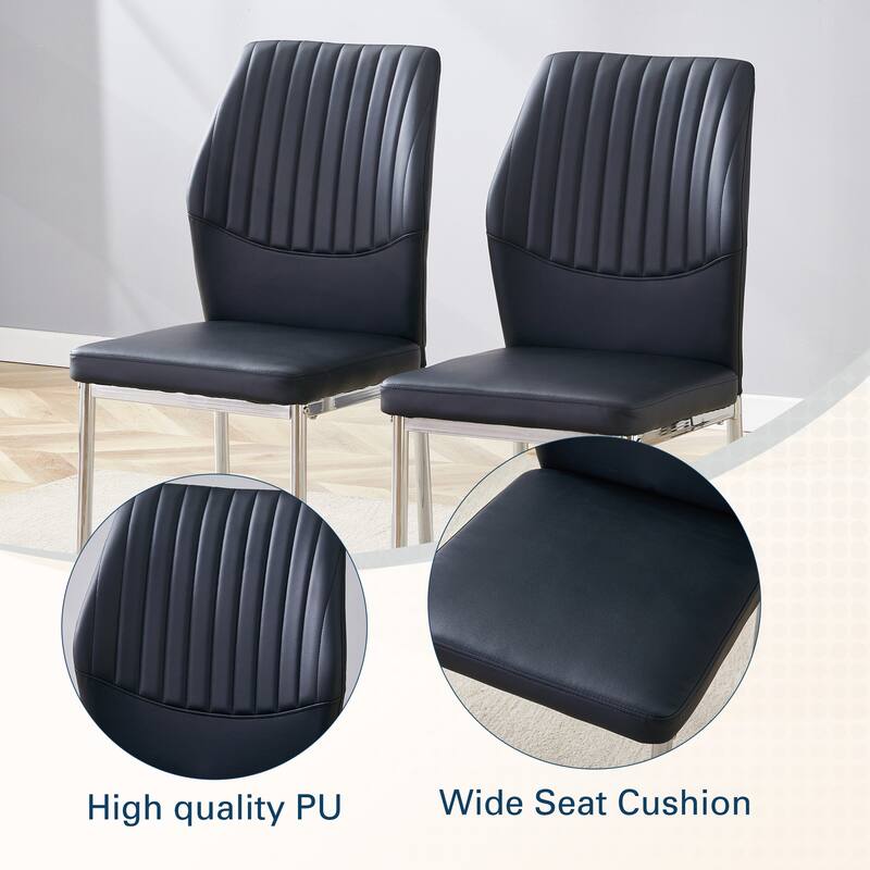 Luxurious Ergonomic Dining Chair Set - Stylish and Comfortable