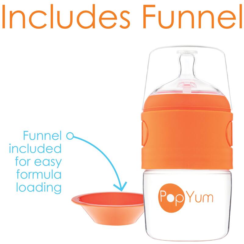 PopYum 5 oz Anti-Colic Formula Making Baby Bottle
