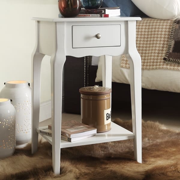 slide 2 of 27, Daniella 1-Drawer Wood Storage Accent End Table by iNSPIRE Q Bold