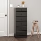 preview thumbnail 12 of 20, Prepac Astrid 6 Drawer Dresser for Bedroom, Tall Chest of Drawers, Bedroom Furniture, Clothes Storage and Organizer