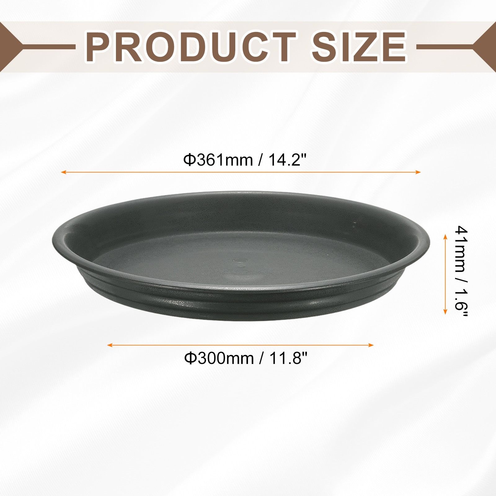 Plastic Plant Saucer Round Drip Trays for Indoors Outdoors Planter