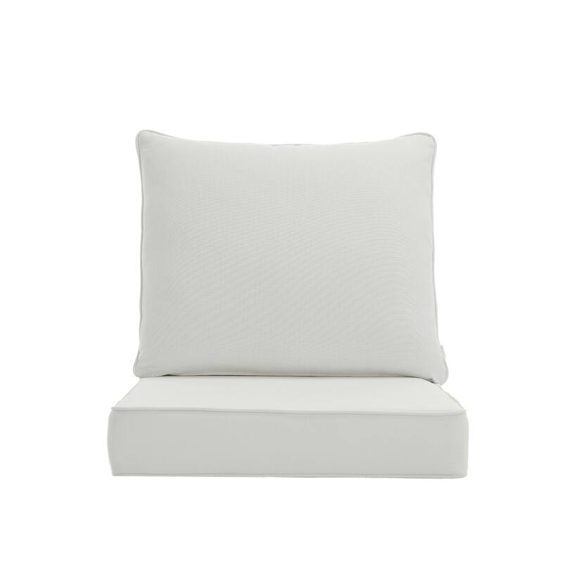 4.7" Thick Sunbrella Outdoor Cushion Set with Back and Seat Cushion