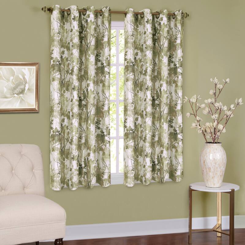 Tranquil Trees Insulated Curtain Panel