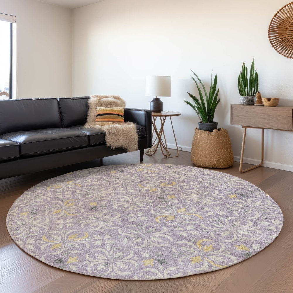 Premium Washable Super Soft Transitional Medallions Mayfield Rug