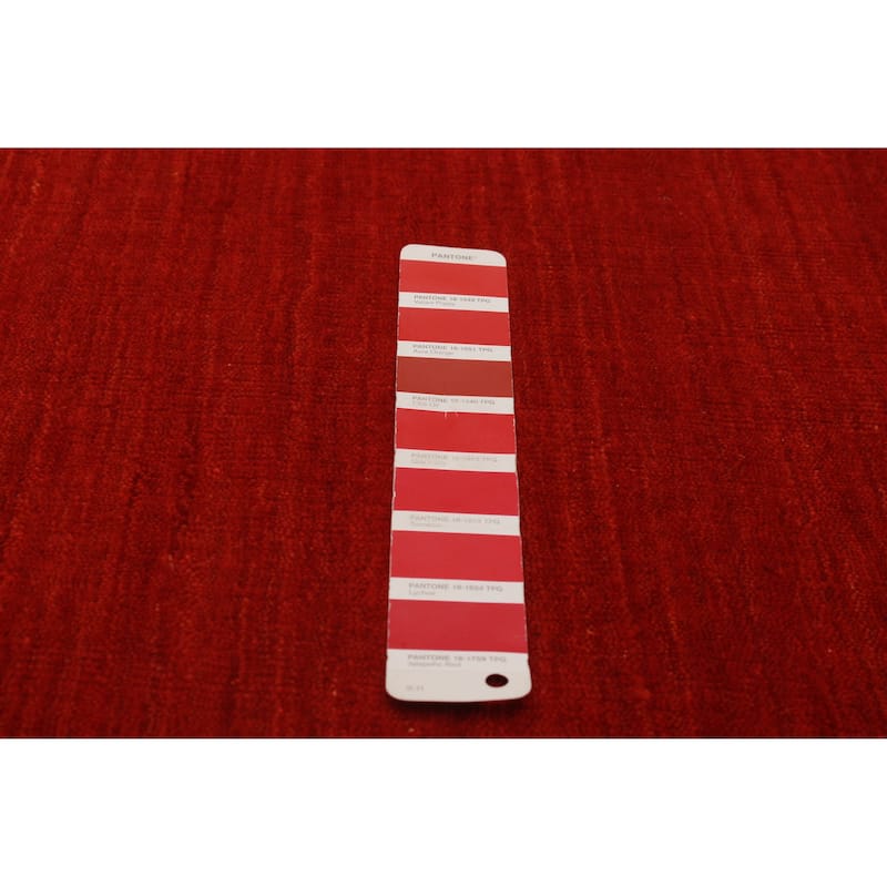 Kashkuli Gabbeh Red Rug 4'1" x 5'11" - 4'1 x 5'11